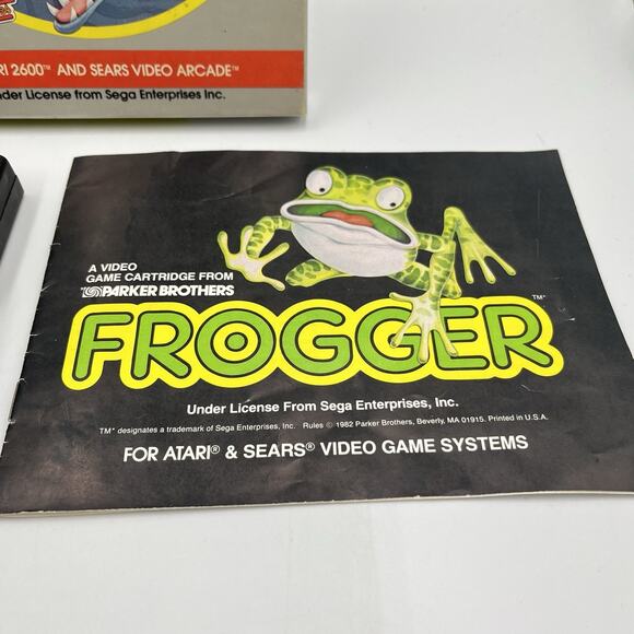 Frogger (Atari 2600) Game CIB Complete - Picture 4 of 14